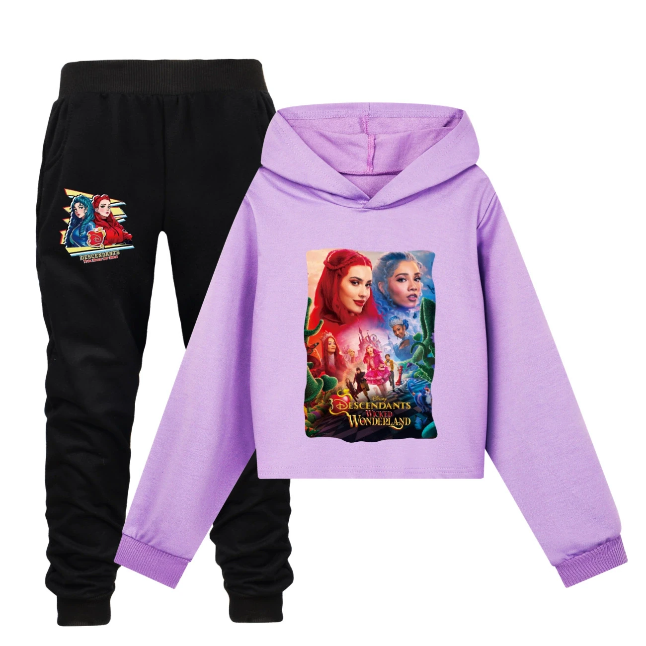 Cropped Hoodie Set — 5795 Edition, Style 15 · Set · Purple
