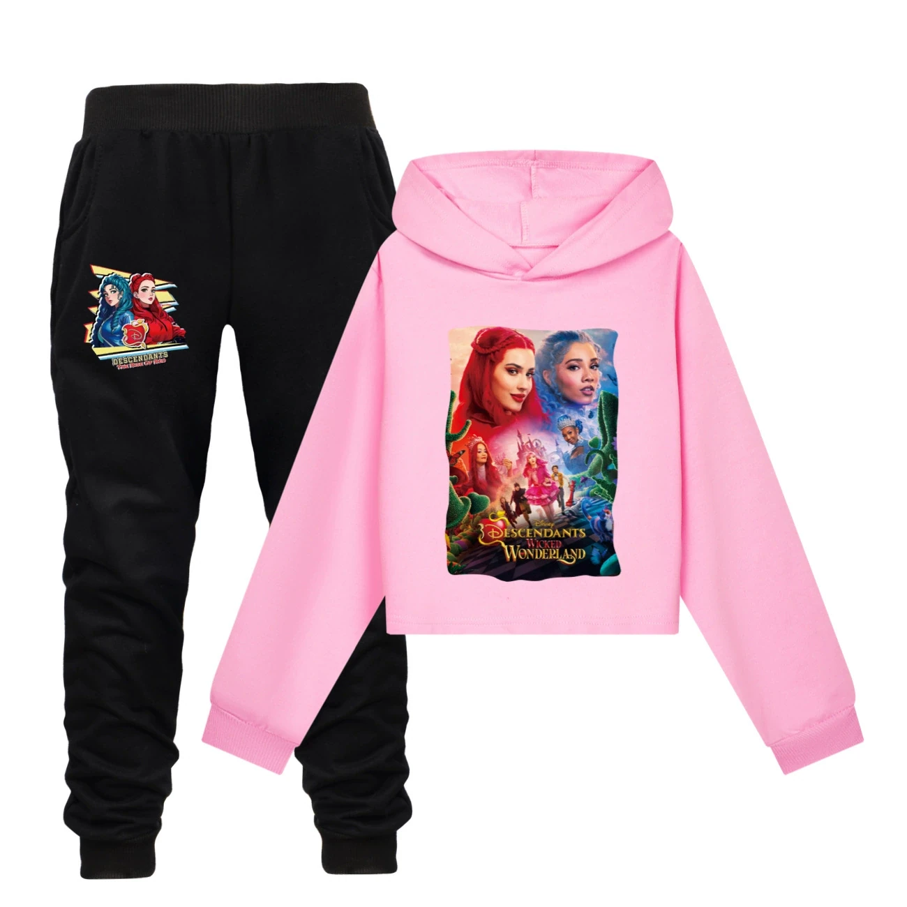 Cropped Hoodie Set — 5795 Edition, Style 19 · Set · Pink