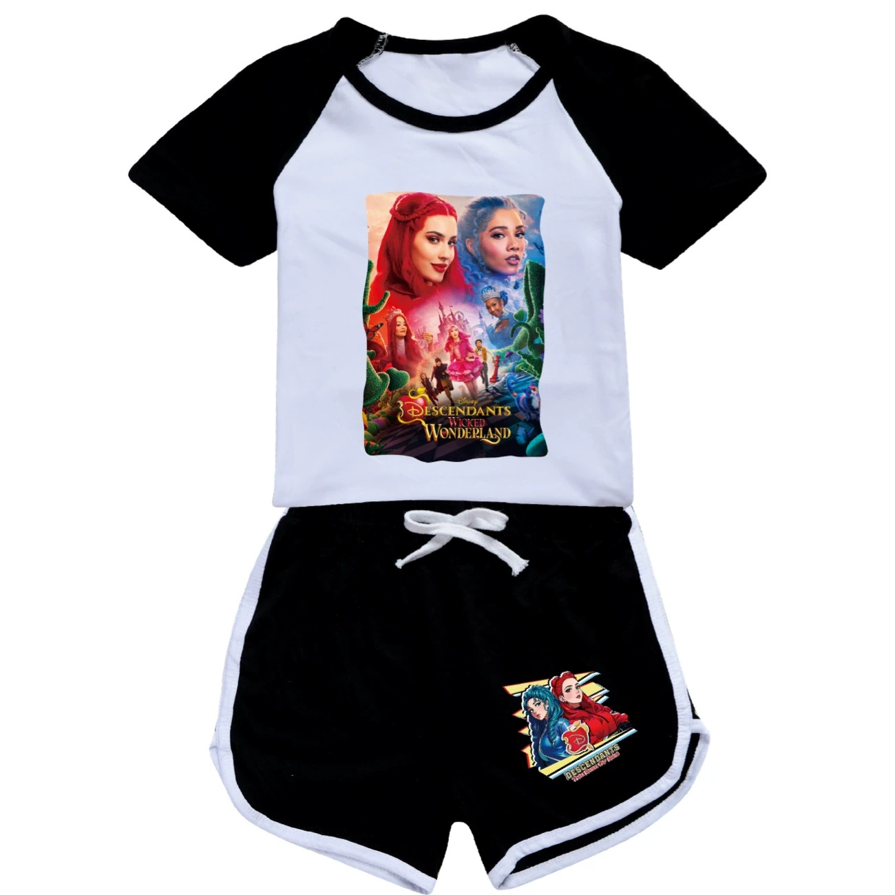 Tee & Shorts Active Set — 5795 Edition, Style 02 · Set · Black