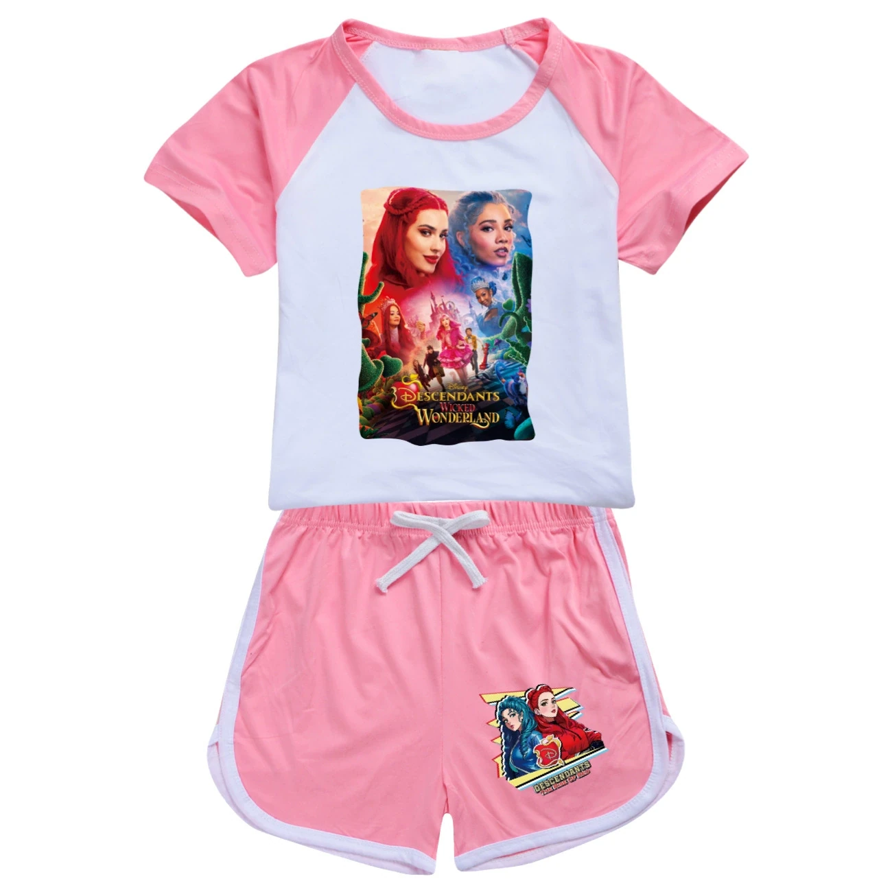 Tee & Shorts Active Set — 5795 Edition, Style 05 · Set · Pink