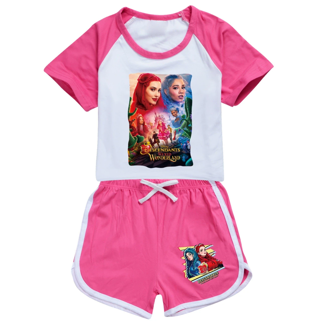 Tee & Shorts Active Set — 5795 Edition, Style 06 · Set · Rose