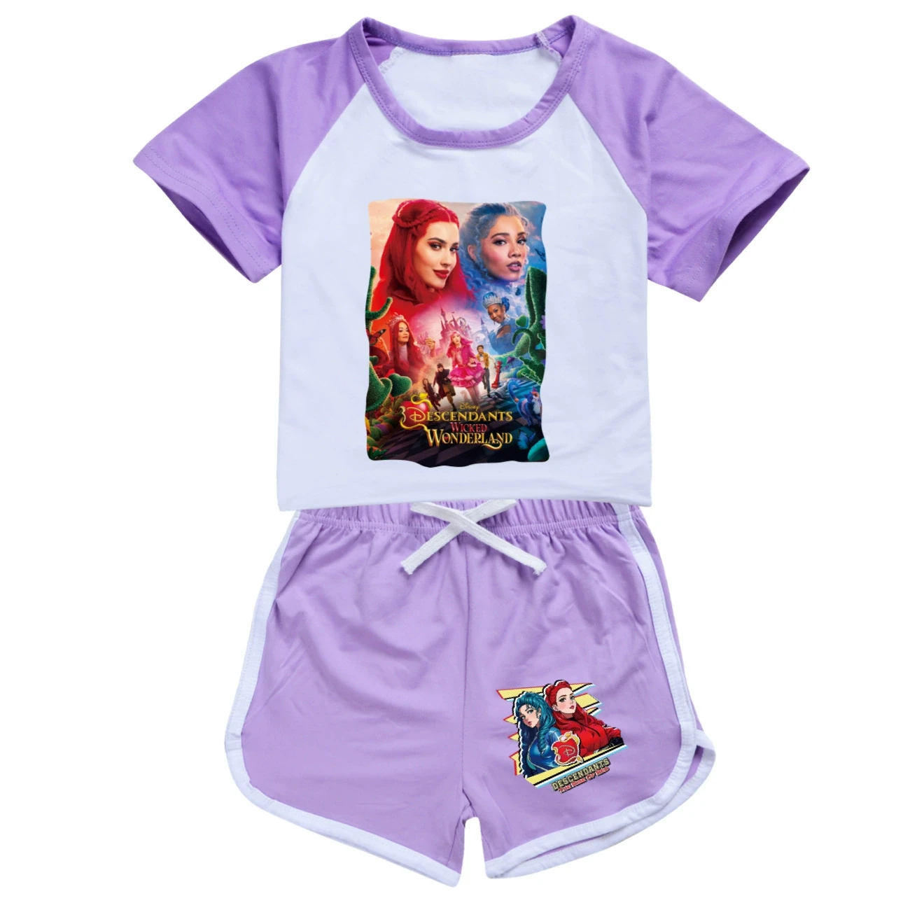 Tee & Shorts Active Set — 5795 Edition, Style 07 · Set · Purple