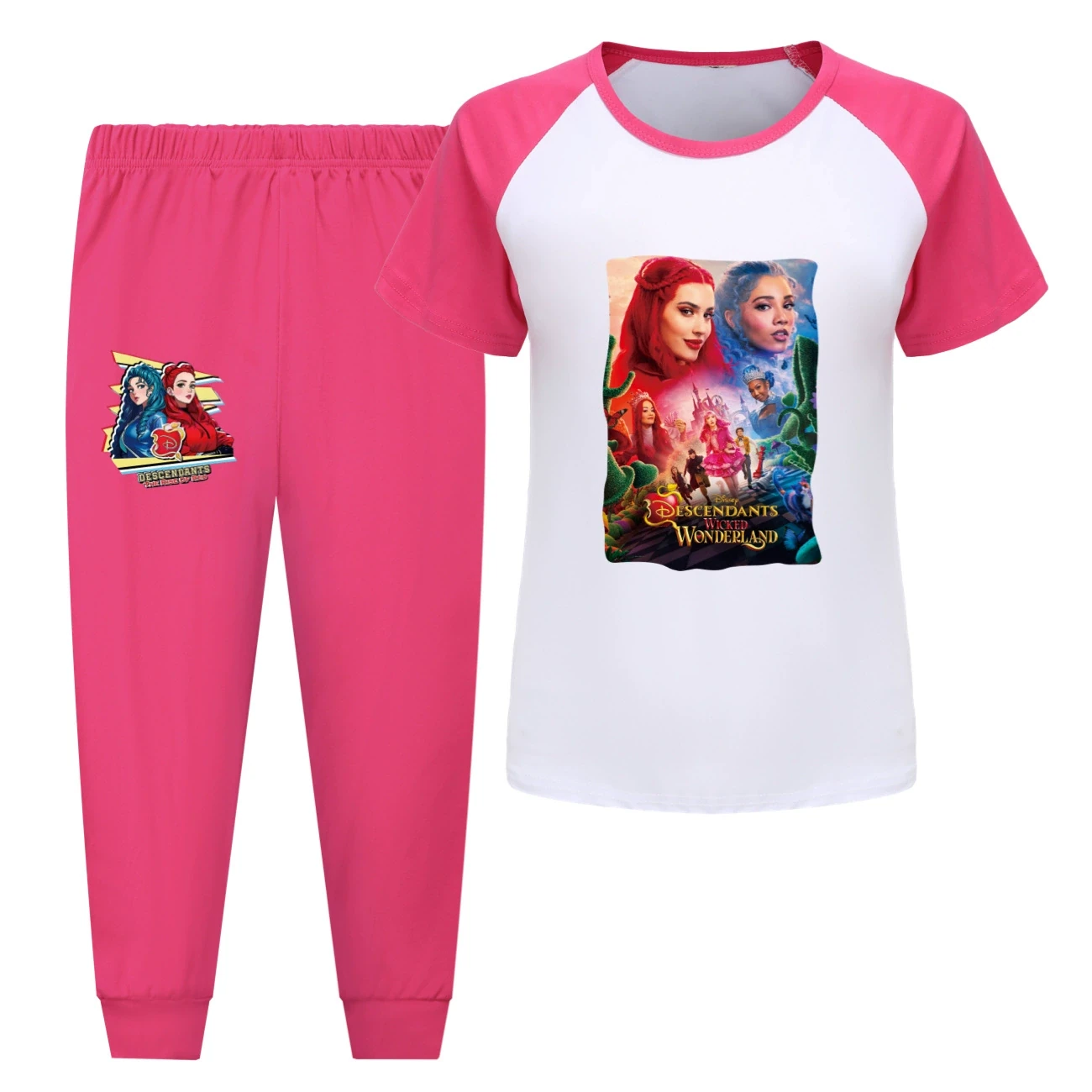 Tee & Shorts Active Set — 5795 Edition, Style 09 · Pants · Rose