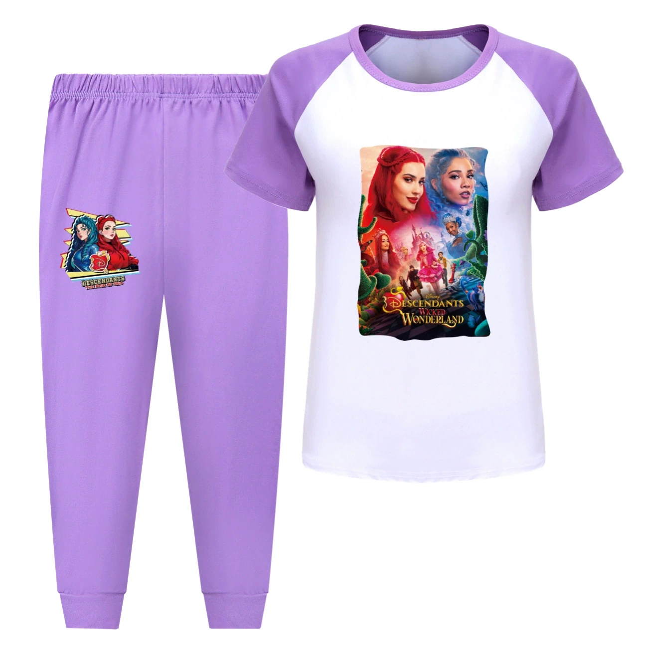 Tee & Shorts Active Set — 5795 Edition, Style 10 · Pants · Purple