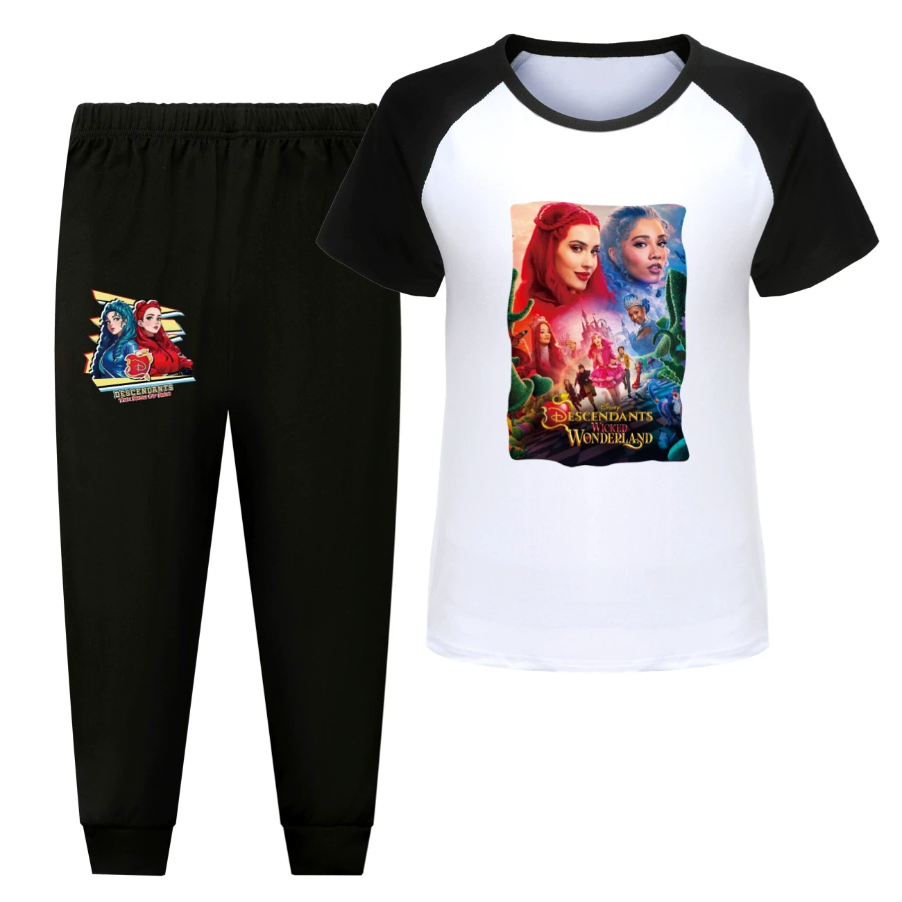 Tee & Shorts Active Set — 5795 Edition, Style 13 · Pants · Black