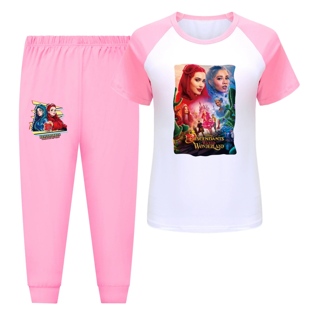 Tee & Shorts Active Set — 5795 Edition, Style 15 · Pants · Pink