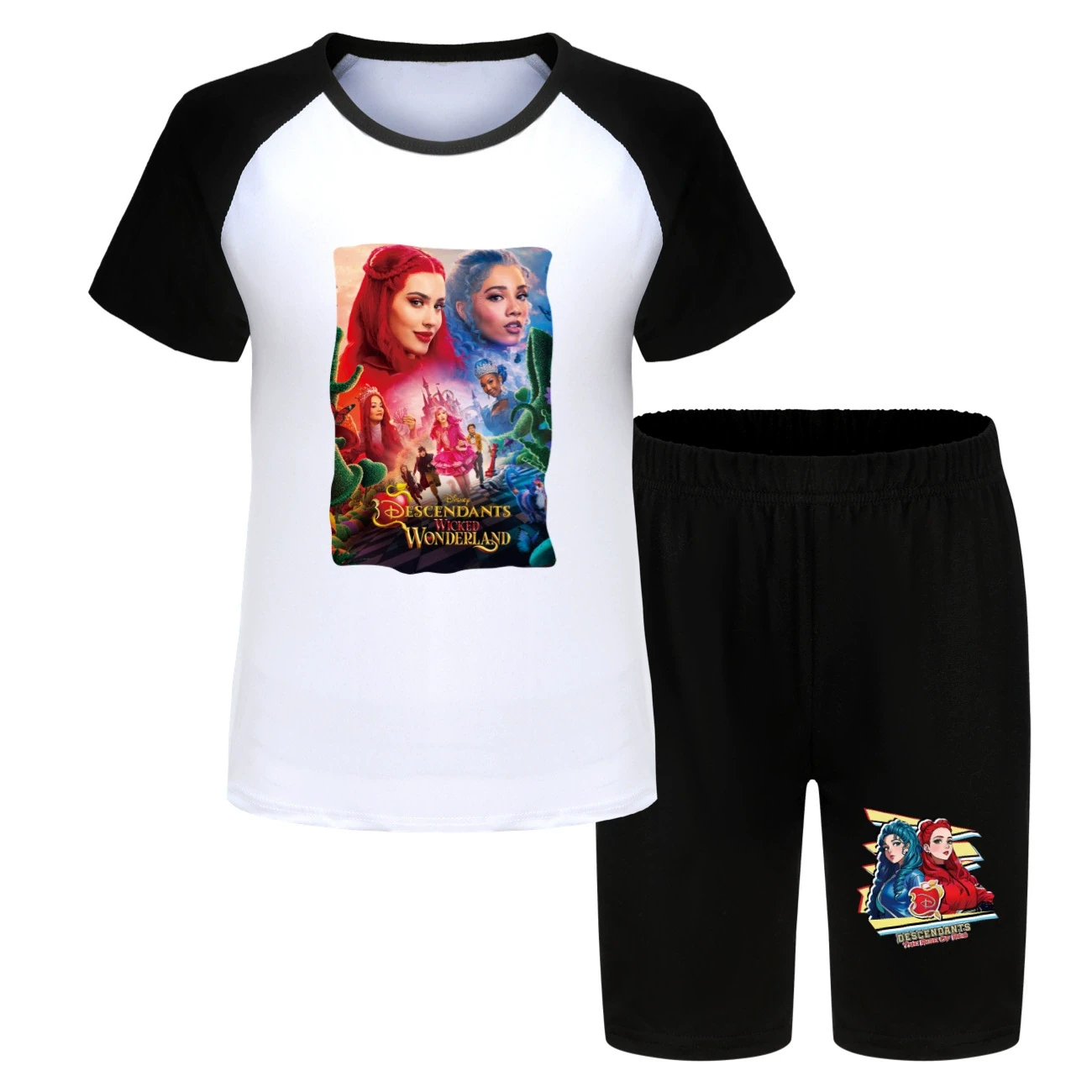 Tee & Shorts Active Set — 5795 Edition, Style 16 · Black