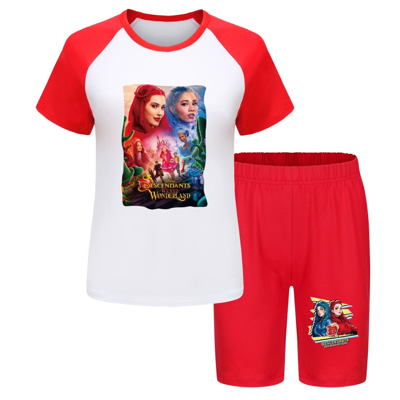 Tee & Shorts Active Set — 5795 Edition, Style 17 · Red