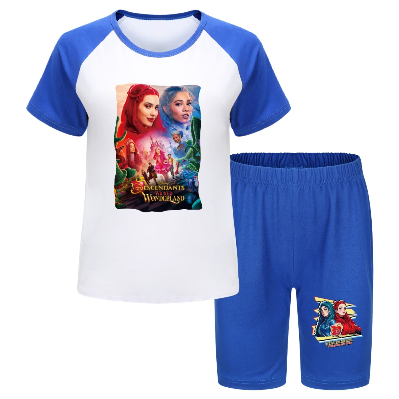 Tee & Shorts Active Set — 5795 Edition, Style 18 · Blue