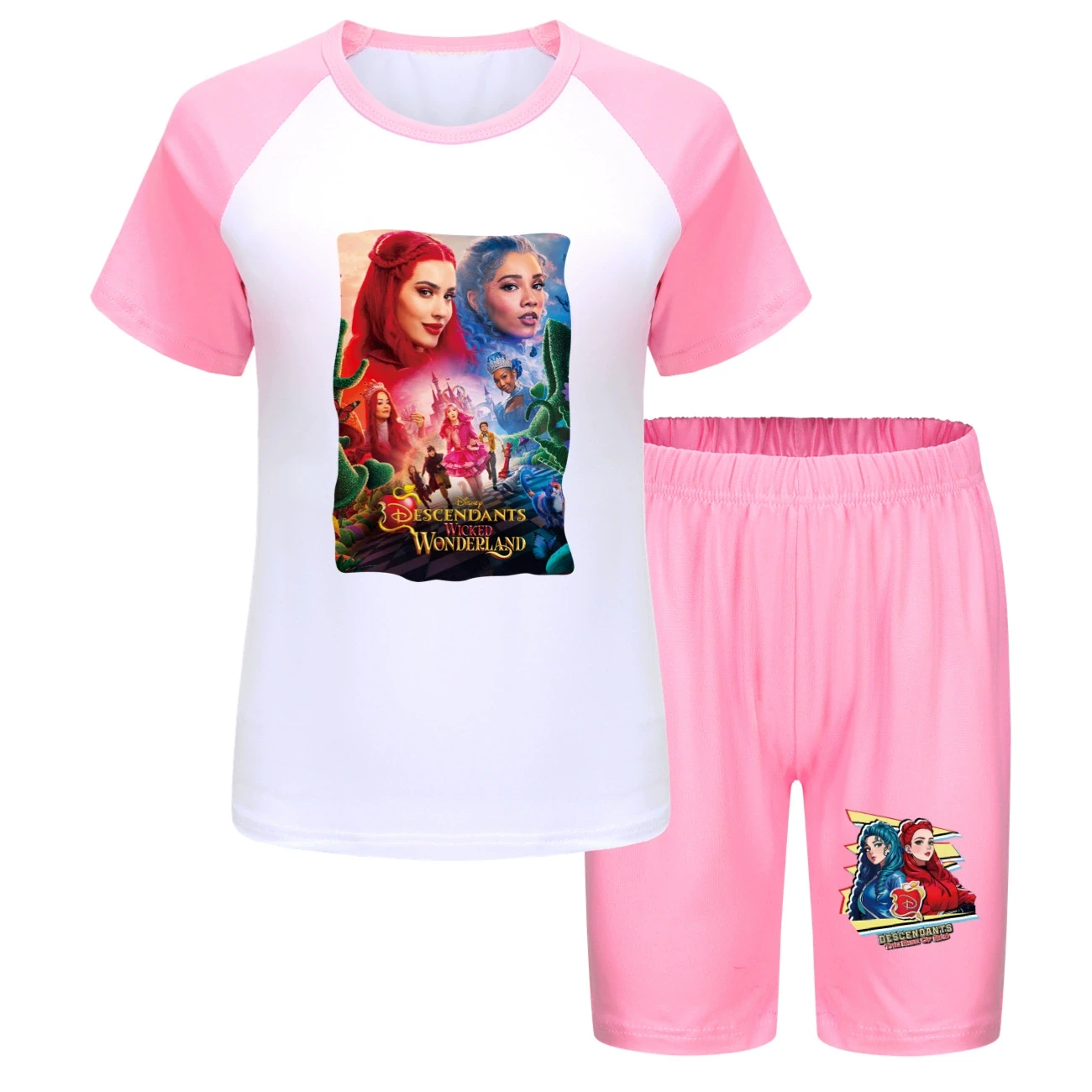 Tee & Shorts Active Set — 5795 Edition, Style 20 · Pink