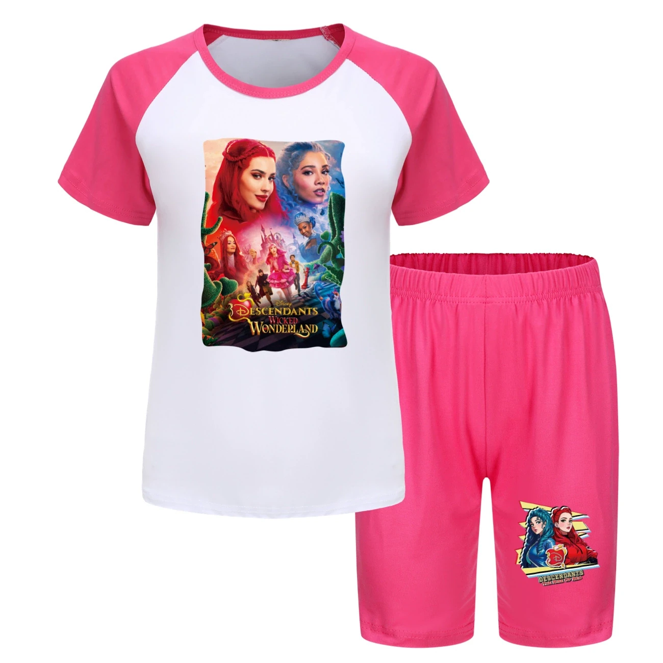 Tee & Shorts Active Set — 5795 Edition, Style 21 · Rose