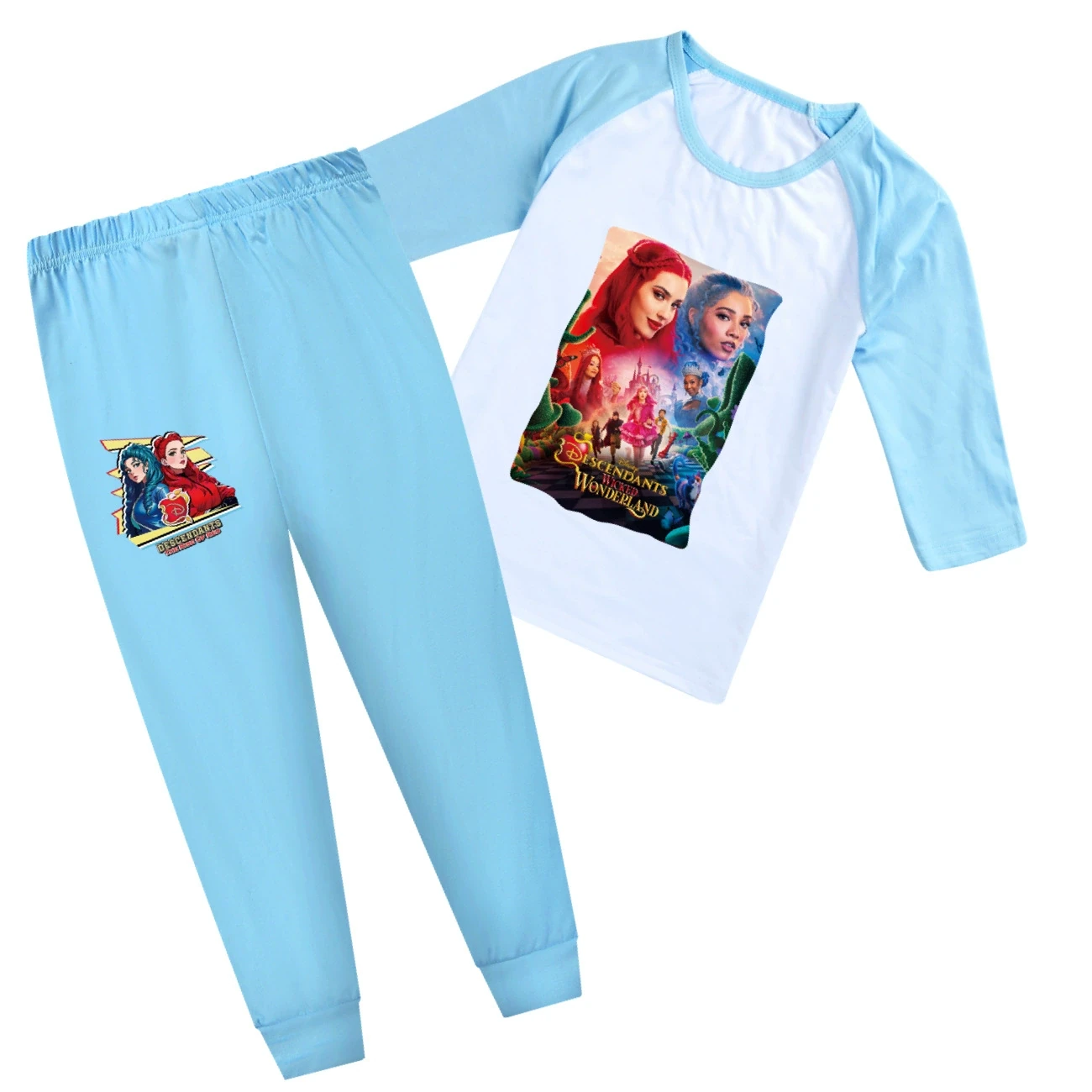 Tee & Shorts Active Set — 5795 Edition, Style 24 · Short Sleeve · Light Blue