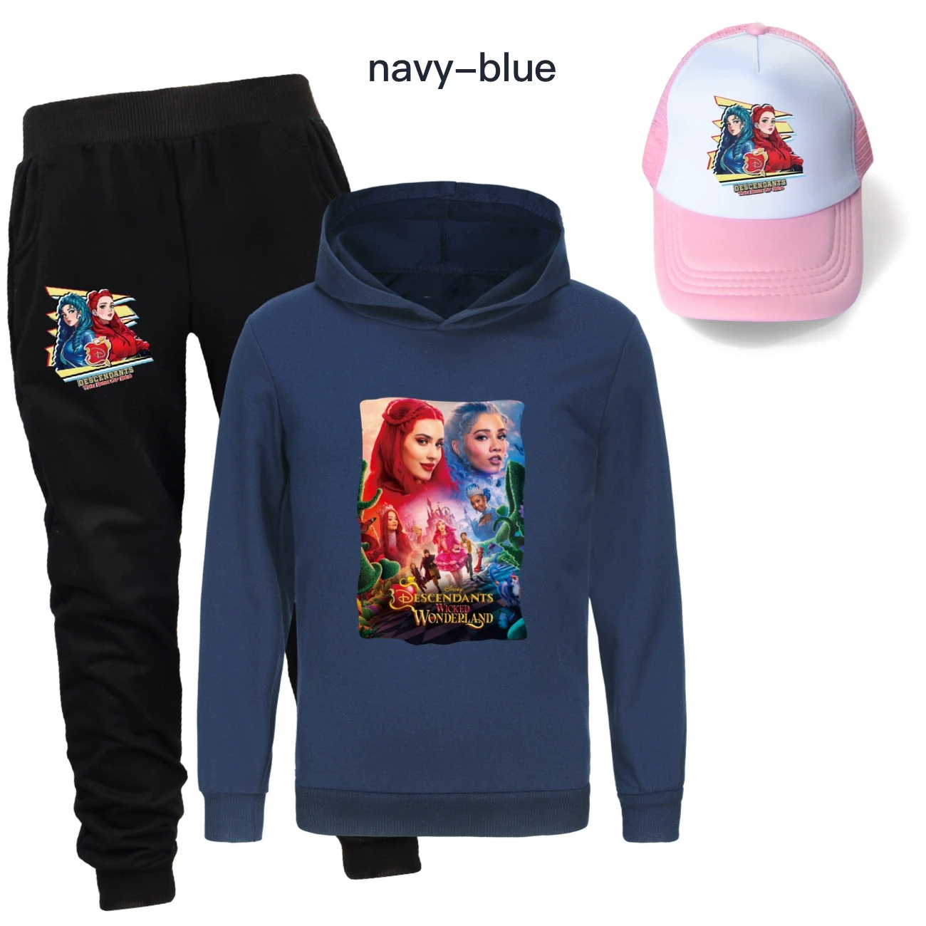 Three-Piece Hoodie, Jogger & Hat Set — 5795 Edition, Style 09 · Navy