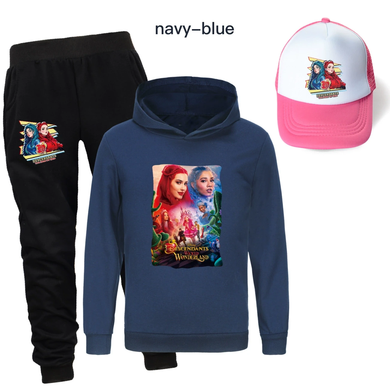Three-Piece Hoodie, Jogger & Hat Set — 5795 Edition, Style 22 · Navy