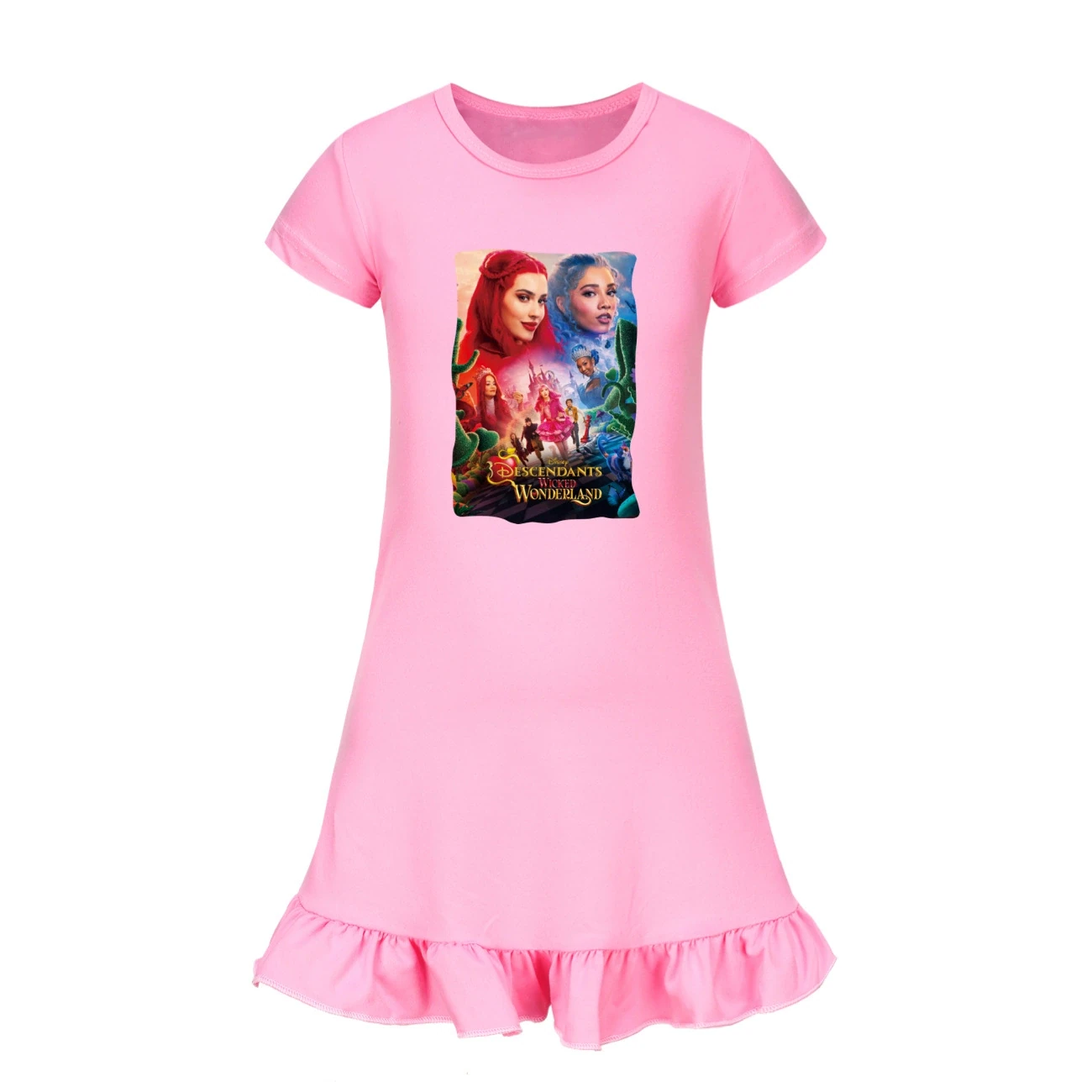 Ruffle-Hem Jersey Dress — 5795 Edition, Style 05 · Pink