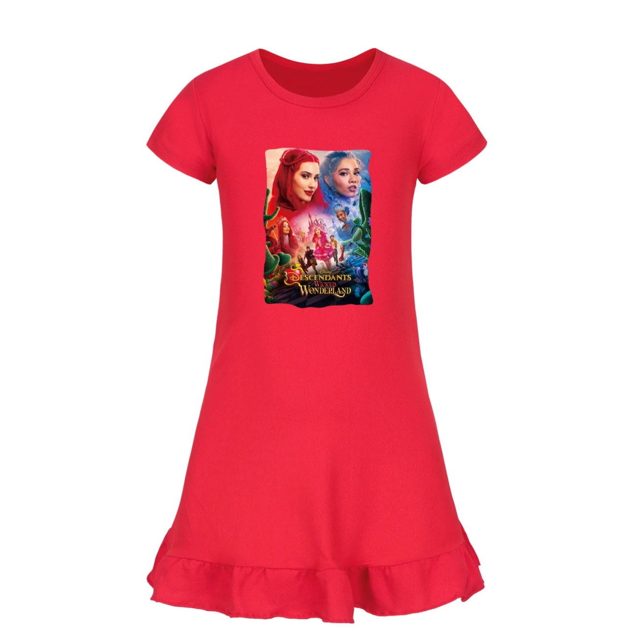 Ruffle-Hem Jersey Dress — 5795 Edition, Style 07 · Red