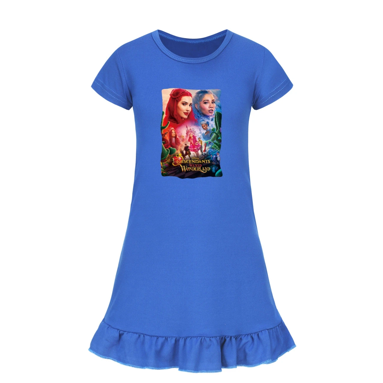 Ruffle-Hem Jersey Dress — 5795 Edition, Style 11 · Deep Blue