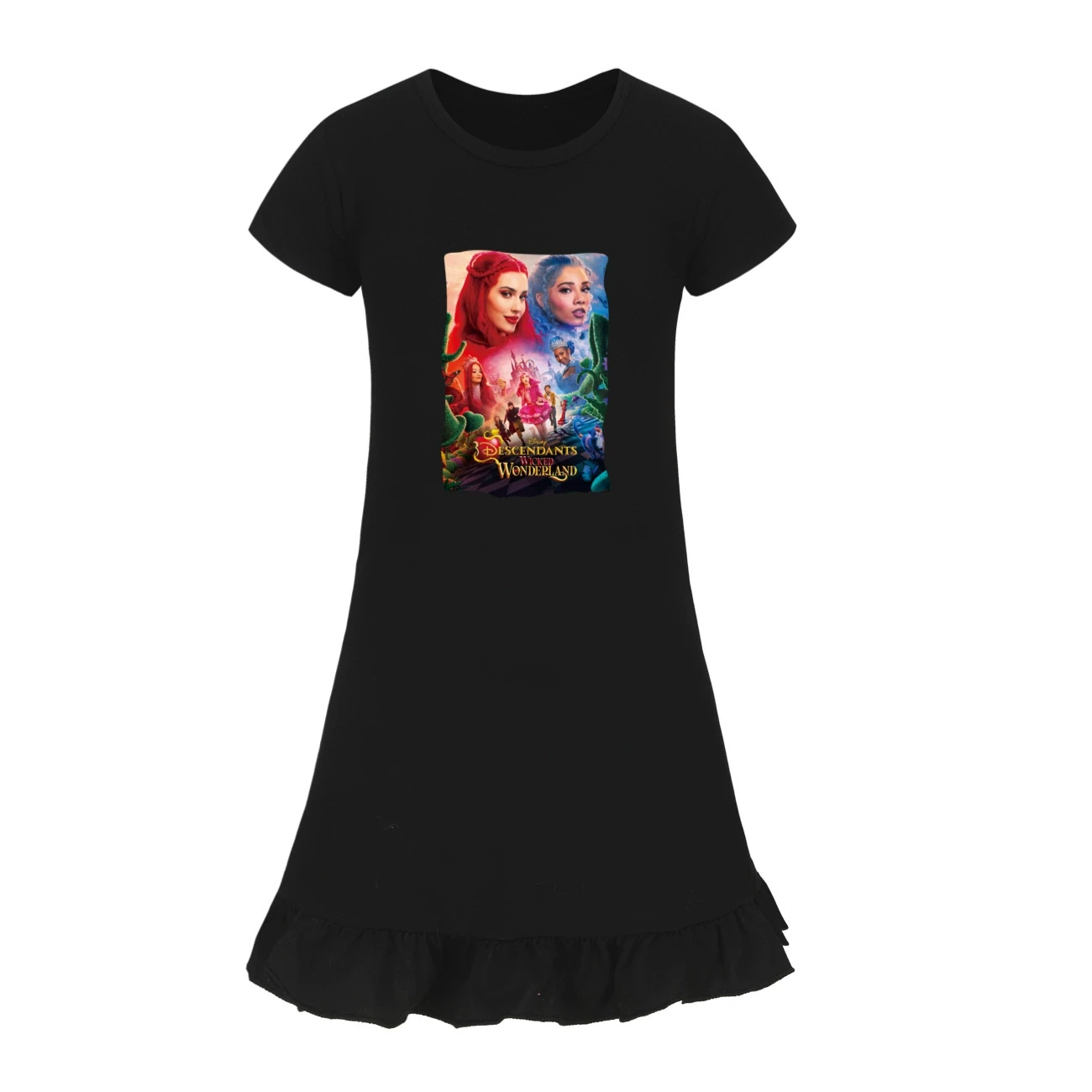 Ruffle-Hem Jersey Dress — 5795 Edition, Style 12 · Black