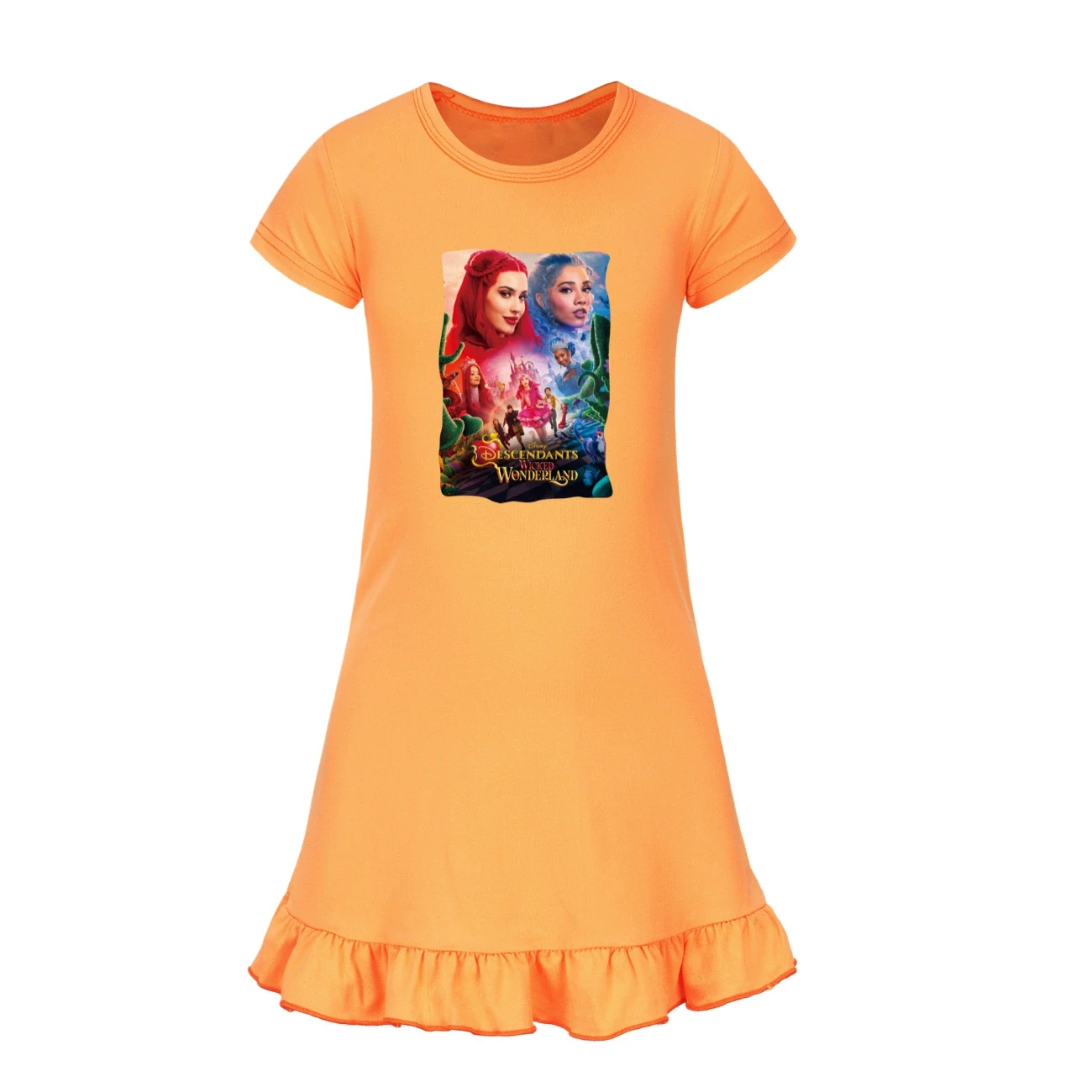 Ruffle-Hem Jersey Dress — 5795 Edition, Style 14 · Orange