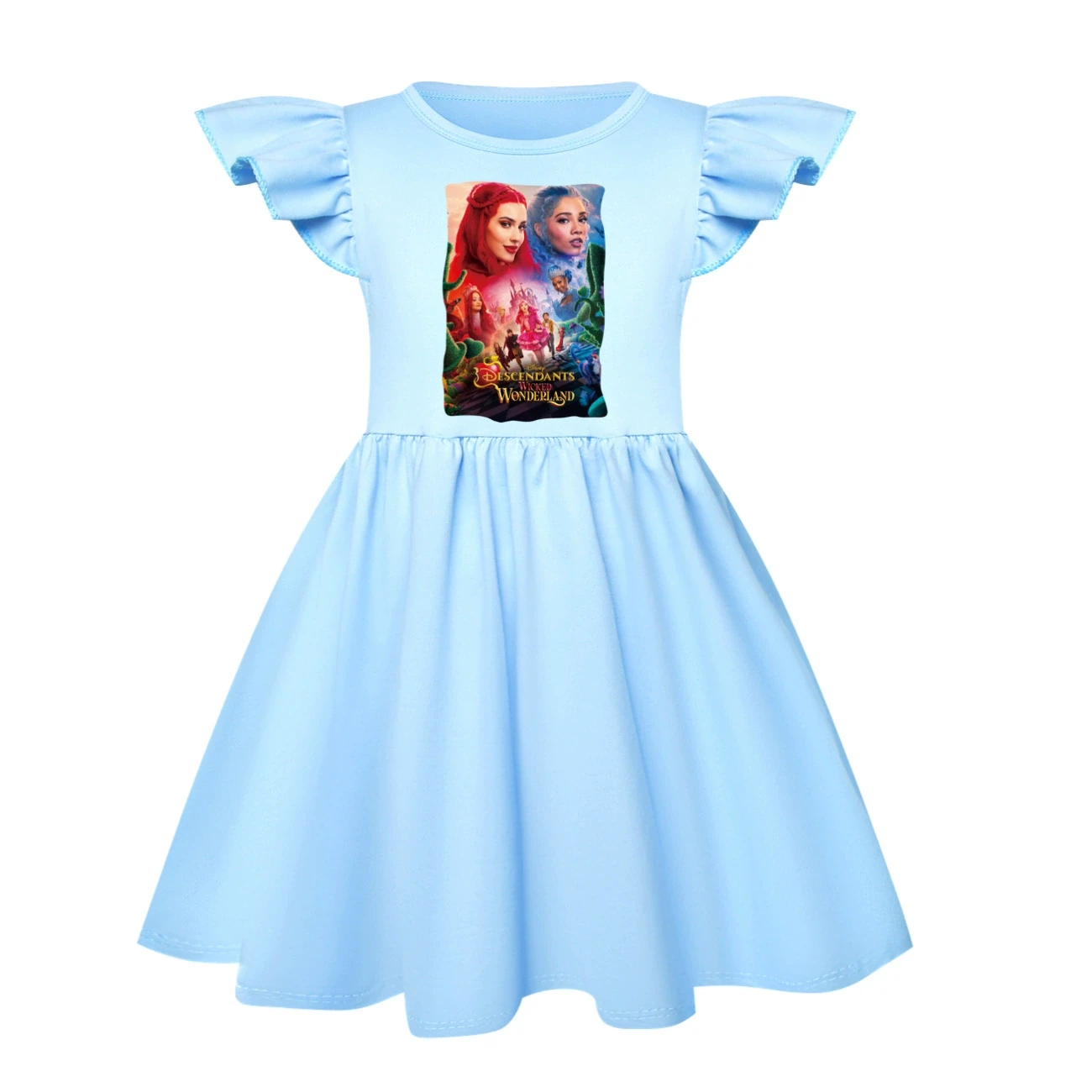 Ruffle-Hem Jersey Dress — 5795 Edition, Style 21 · Light Blue