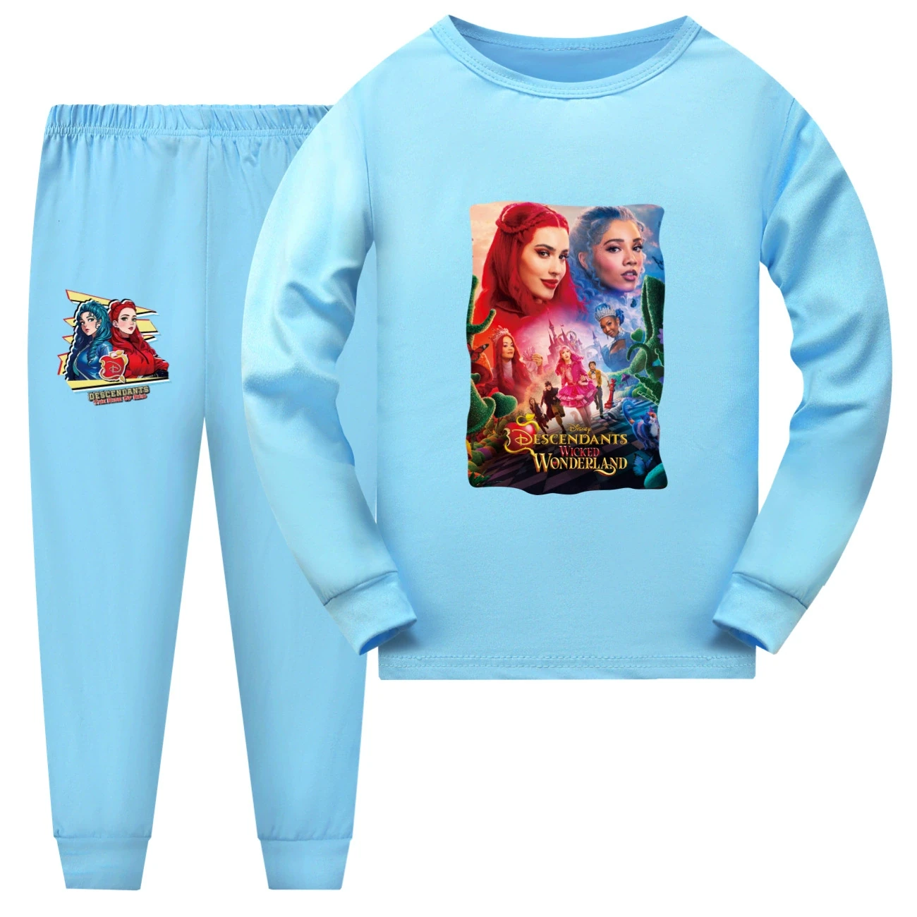 Family Lounge Set — 5795 Edition, Style 10 · Long Sleeve · Light Blue