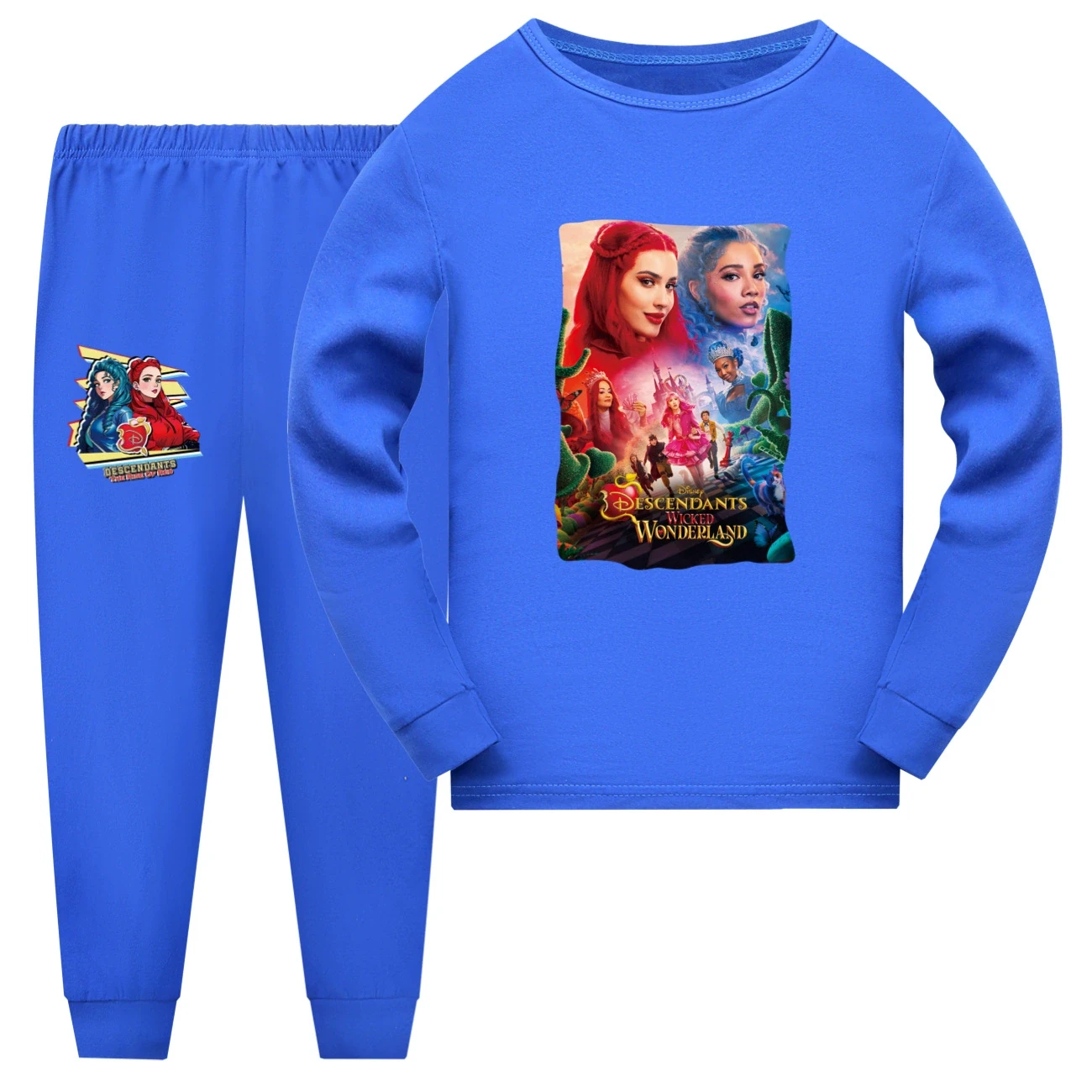 Family Lounge Set — 5795 Edition, Style 12 · Long Sleeve · Blue