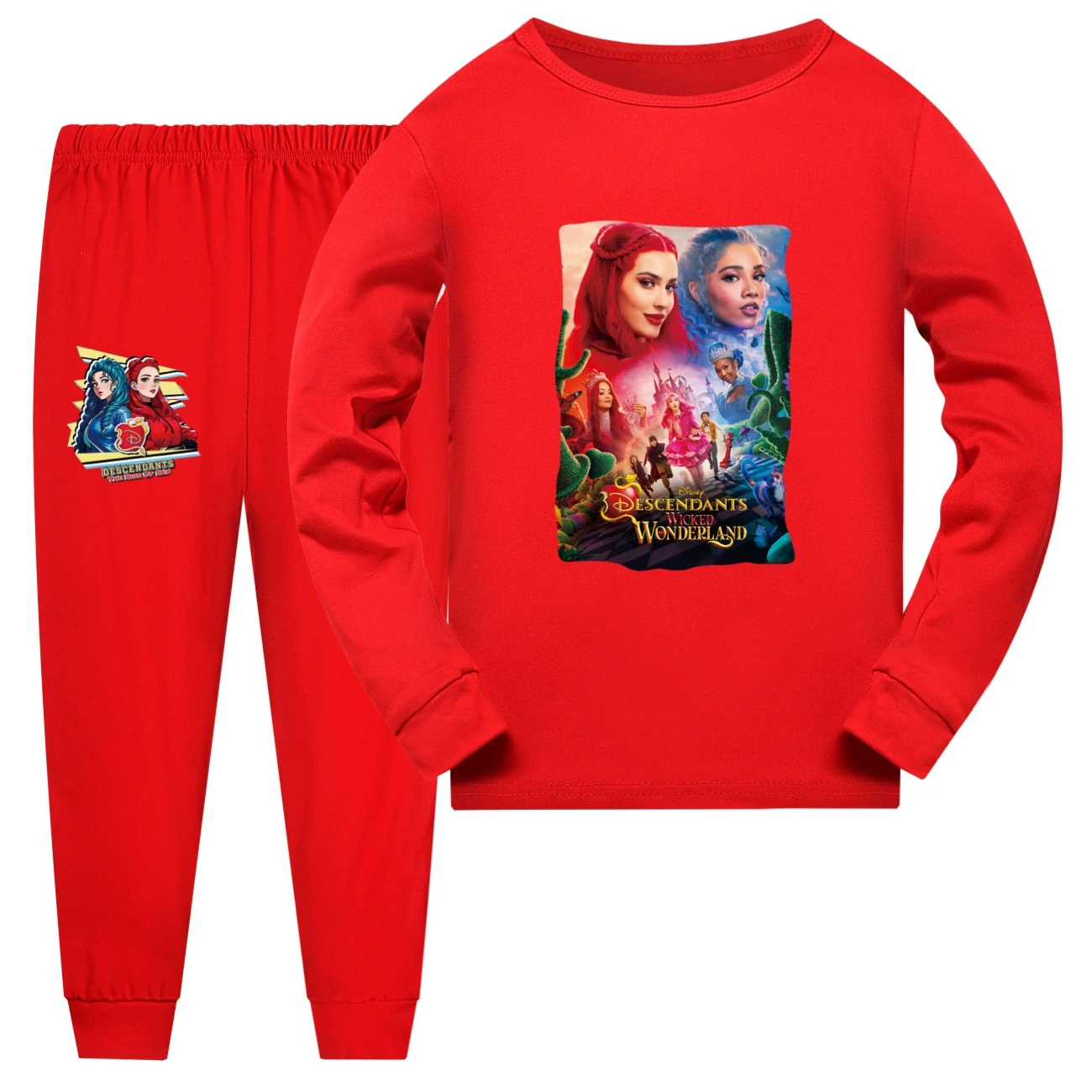 Family Lounge Set — 5795 Edition, Style 14 · Long Sleeve · Red