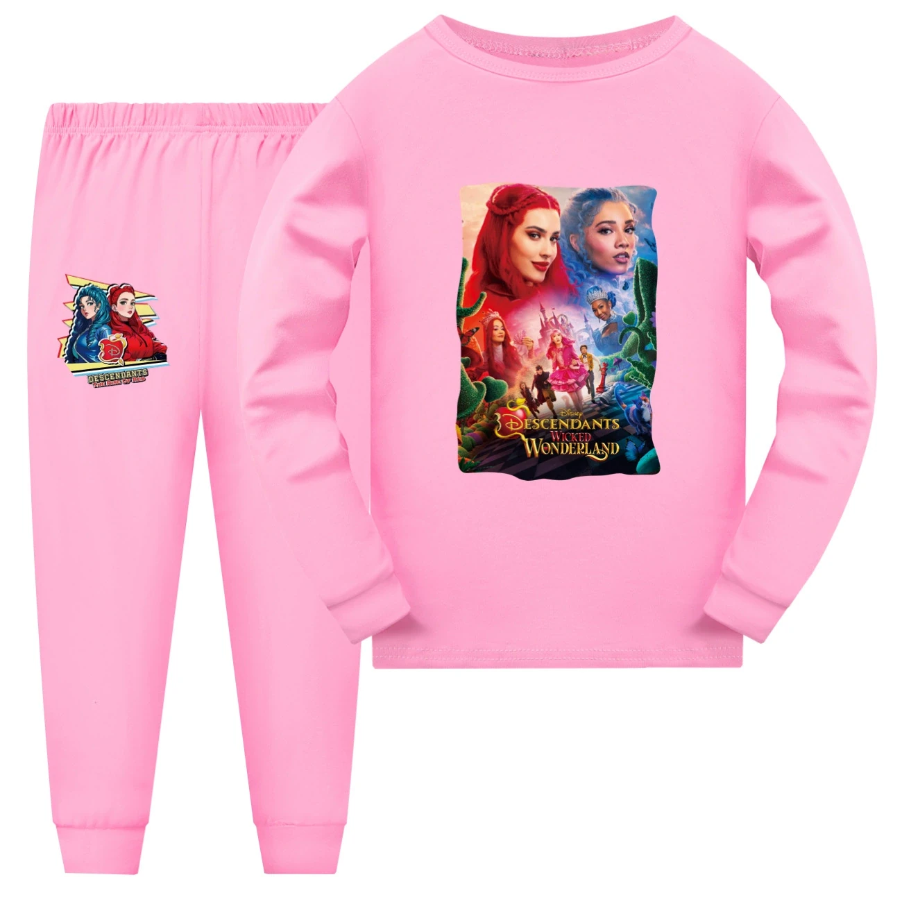 Family Lounge Set — 5795 Edition, Style 15 · Long Sleeve · Pink