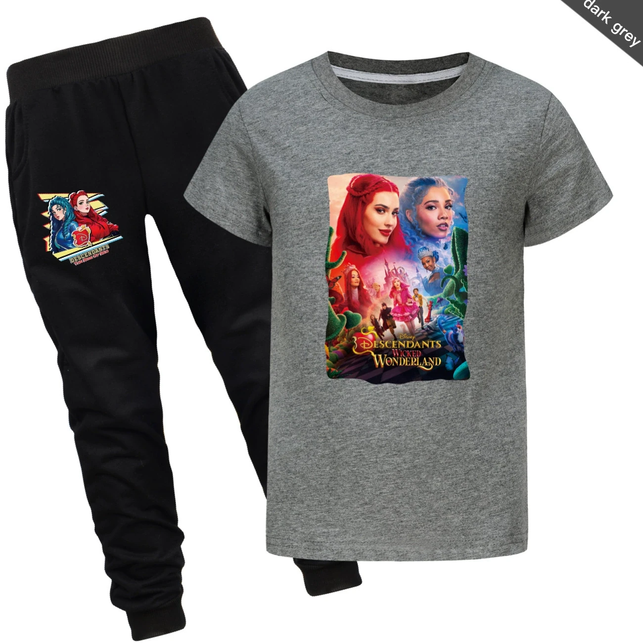 Graphic Tee & Jogger Set — 5795 Edition, Style 15 · Set · Dark Grey