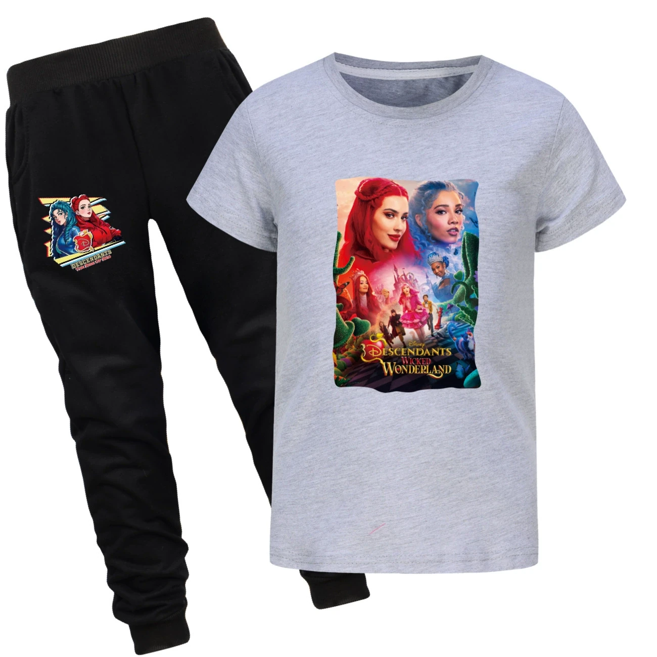 Graphic Tee & Jogger Set — 5795 Edition, Style 19 · Set · Grey