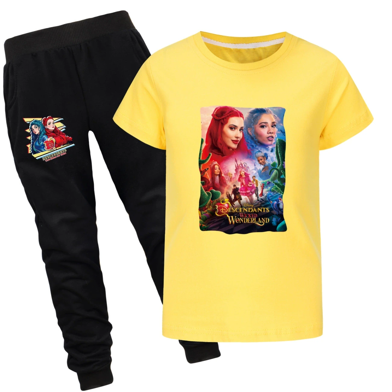 Graphic Tee & Jogger Set — 5795 Edition, Style 25 · Set · Yellow