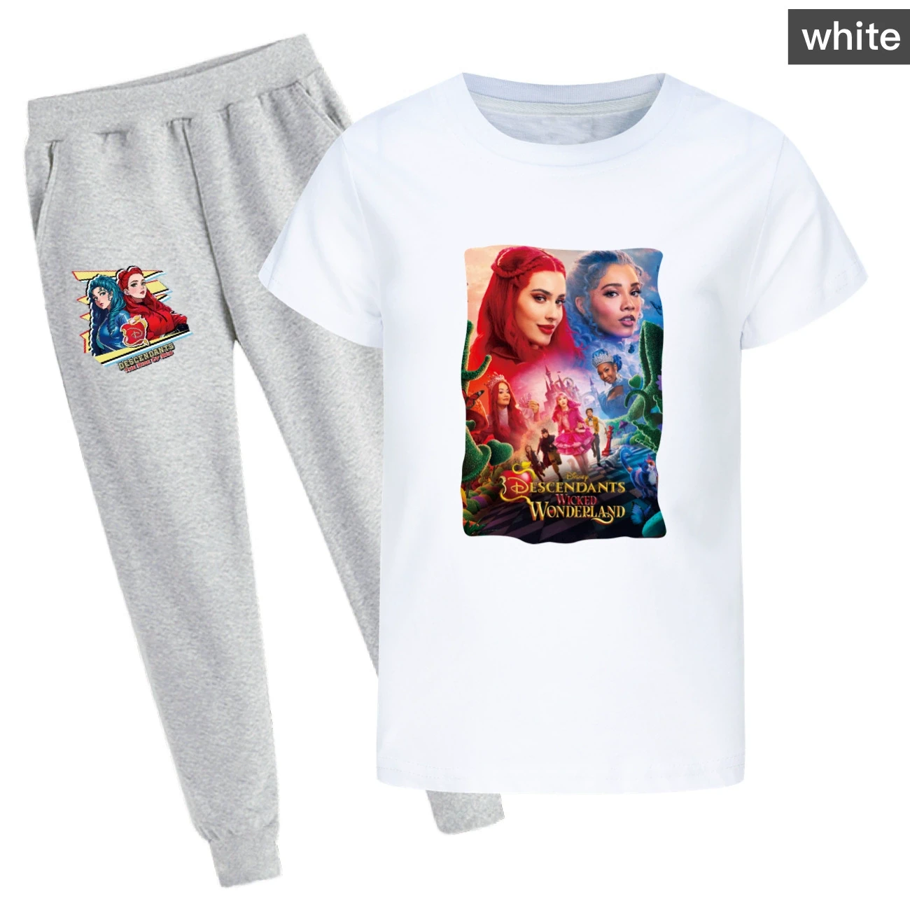 Graphic Tee & Jogger Set — 5795 Edition, Style 30 · Set · White