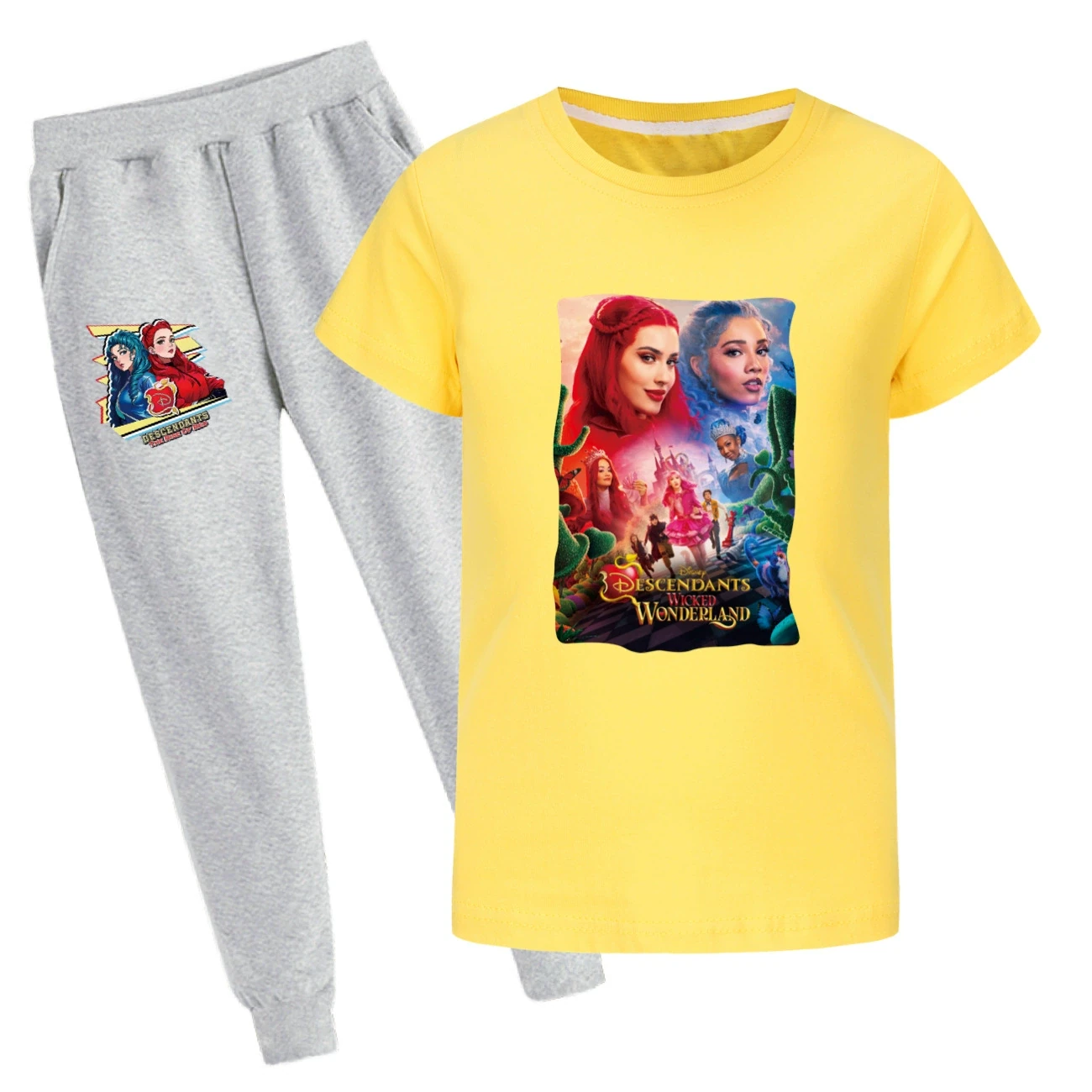 Graphic Tee & Jogger Set — 5795 Edition, Style 31 · Set · Yellow