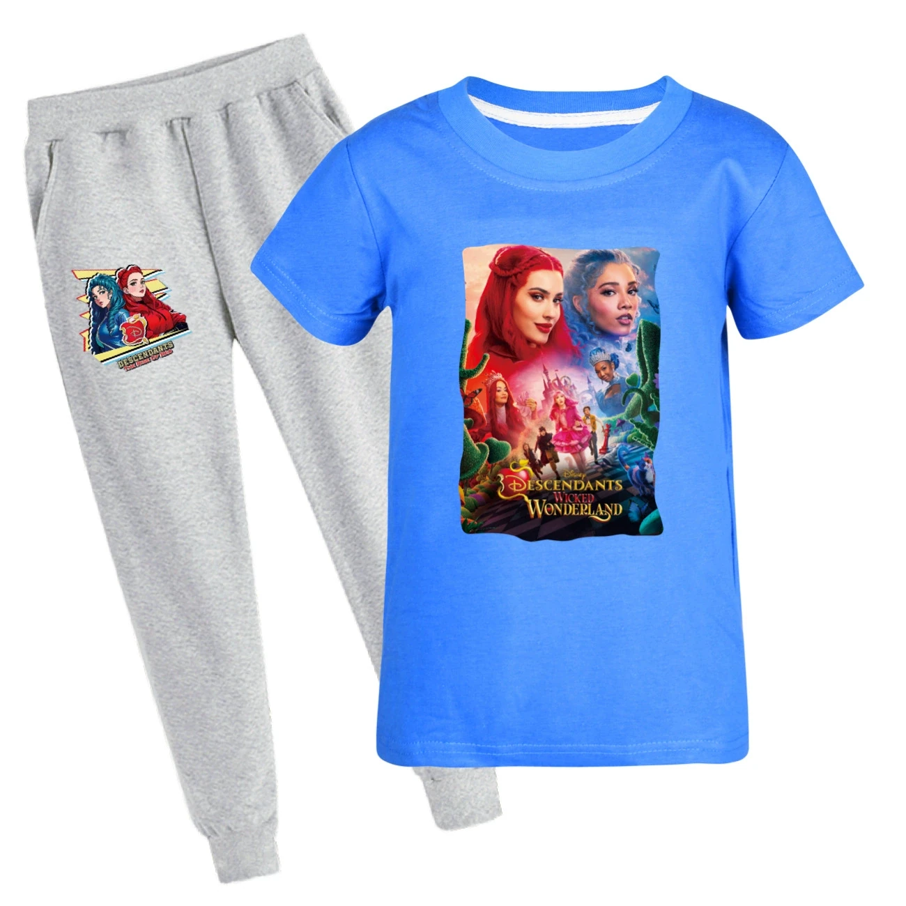 Graphic Tee & Jogger Set — 5795 Edition, Style 33 · Set · Blue