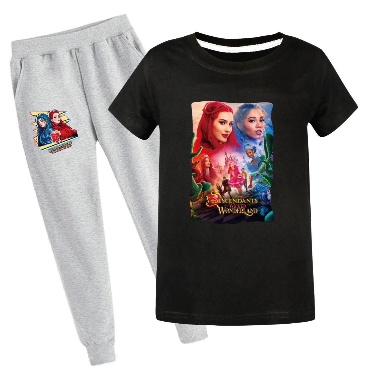 Graphic Tee & Jogger Set — 5795 Edition, Style 34 · Set · Black