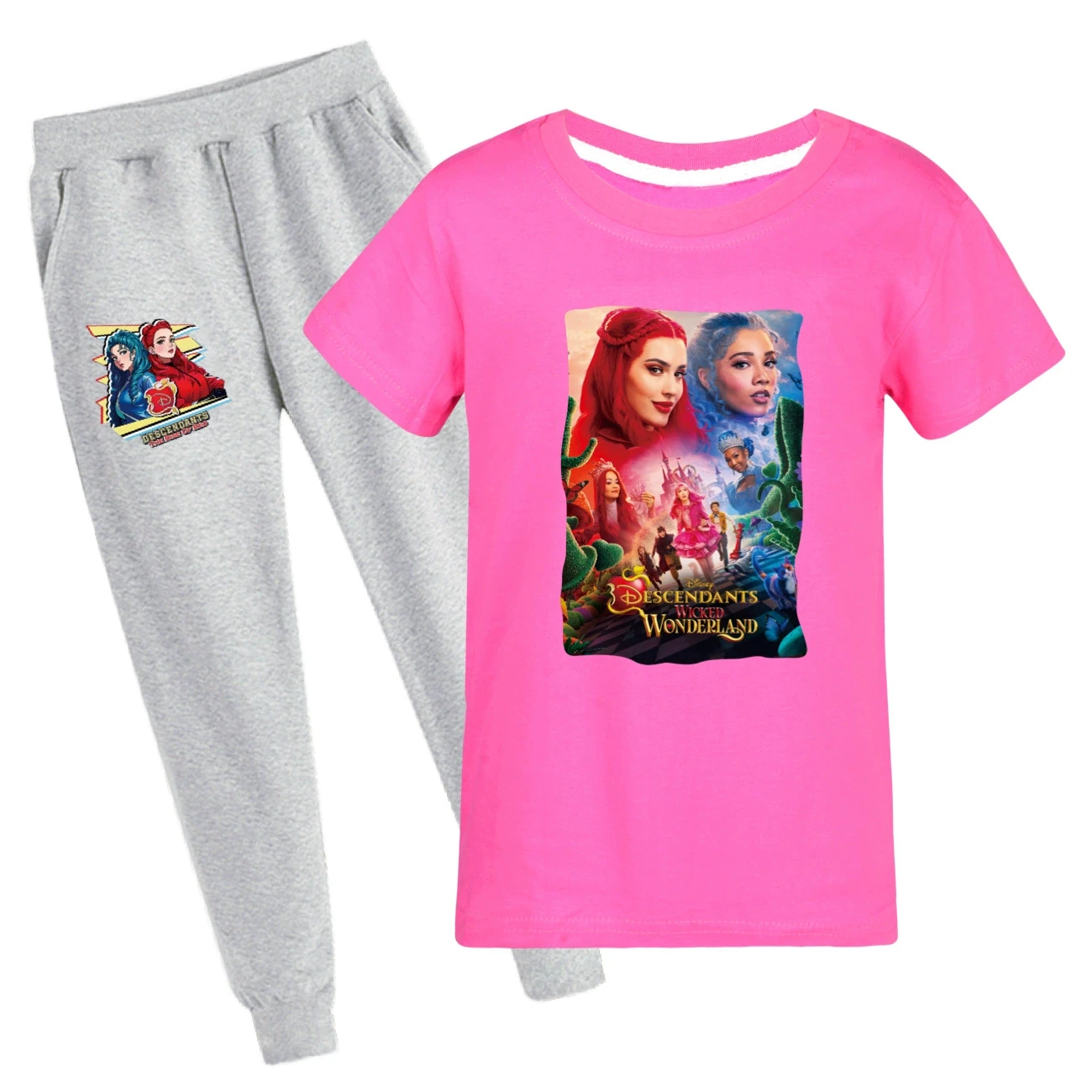 Graphic Tee & Jogger Set — 5795 Edition, Style 36 · Set · Rose