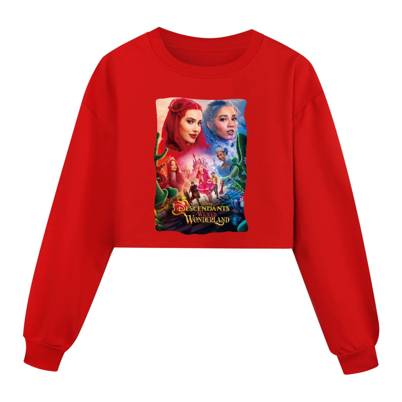 Cropped Sweatshirt Play Set — 5795 Edition, Style 03 · Red