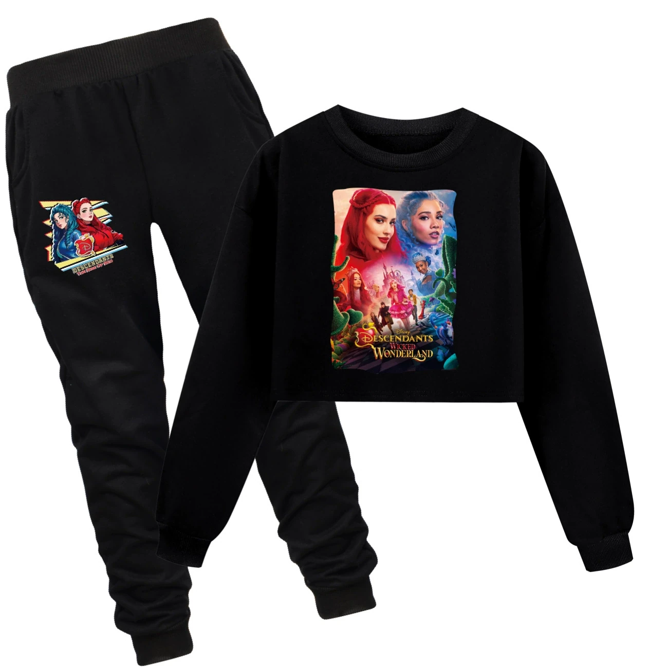 Cropped Sweatshirt Play Set — 5795 Edition, Style 11 · Set · Black