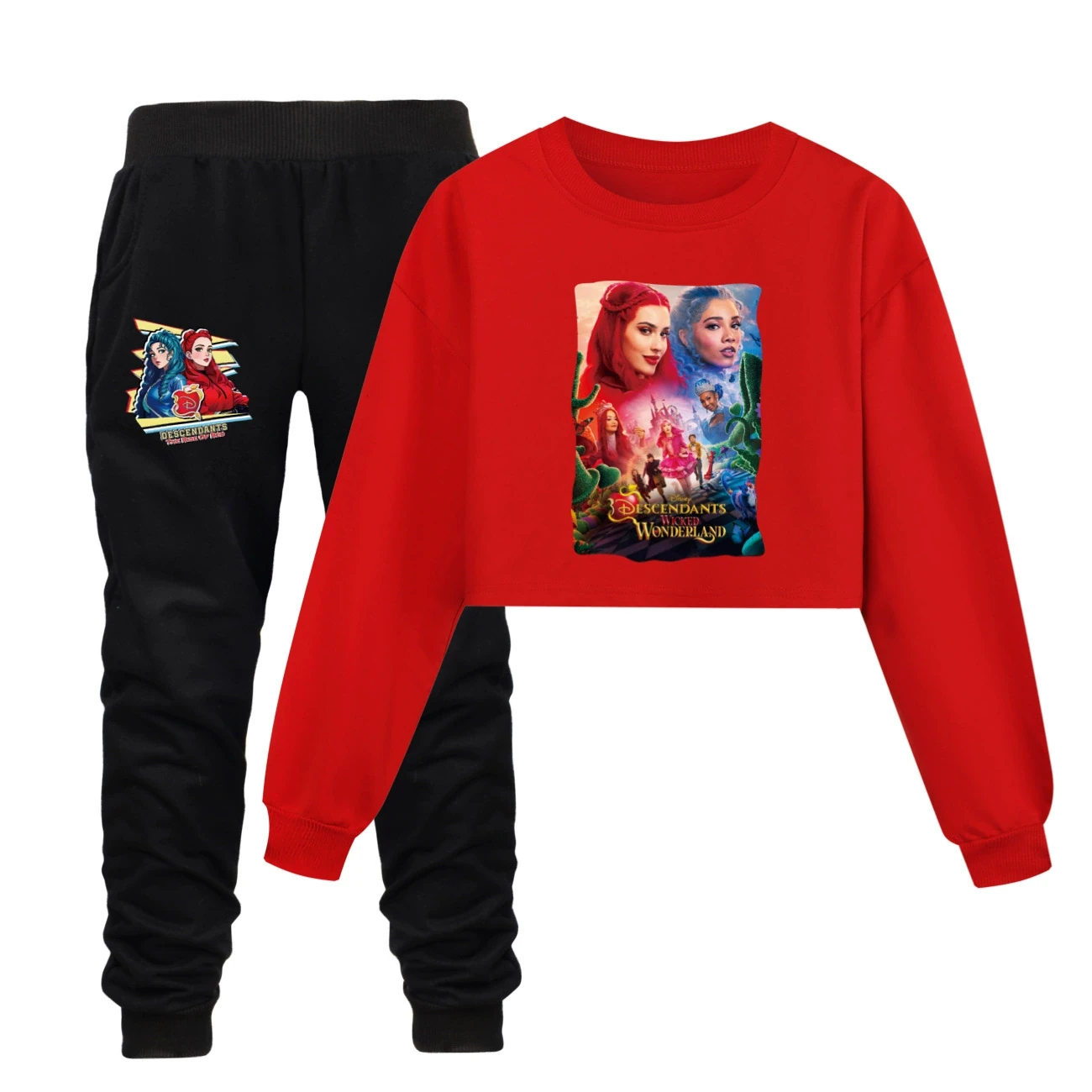 Cropped Sweatshirt Play Set — 5795 Edition, Style 17 · Set · Red