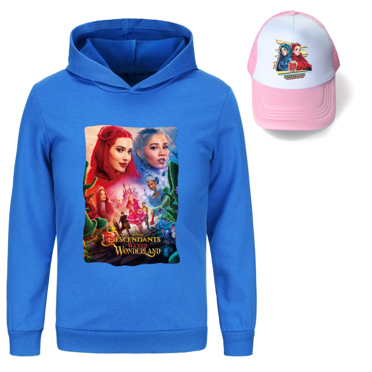 Graphic Hoodie & Sun Hat Set — 5795 Edition, Style 10 · Deep Blue