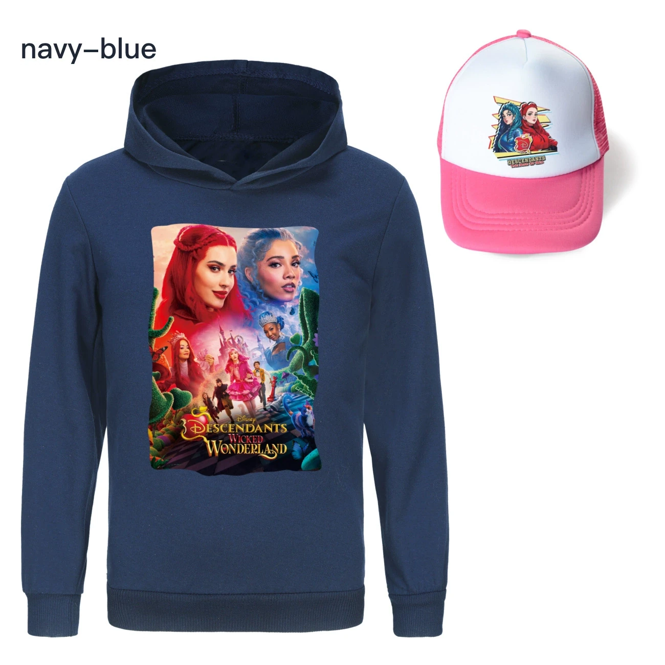 Graphic Hoodie & Sun Hat Set — 5795 Edition, Style 22 · Navy