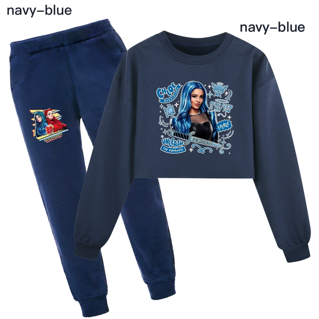 Cropped Sweatshirt Play Set — 5796 Edition, Style 08 · Set · Royal Blue