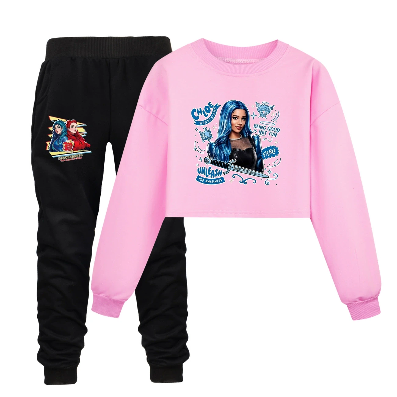 Cropped Sweatshirt Play Set — 5796 Edition, Style 16 · Set · Pink