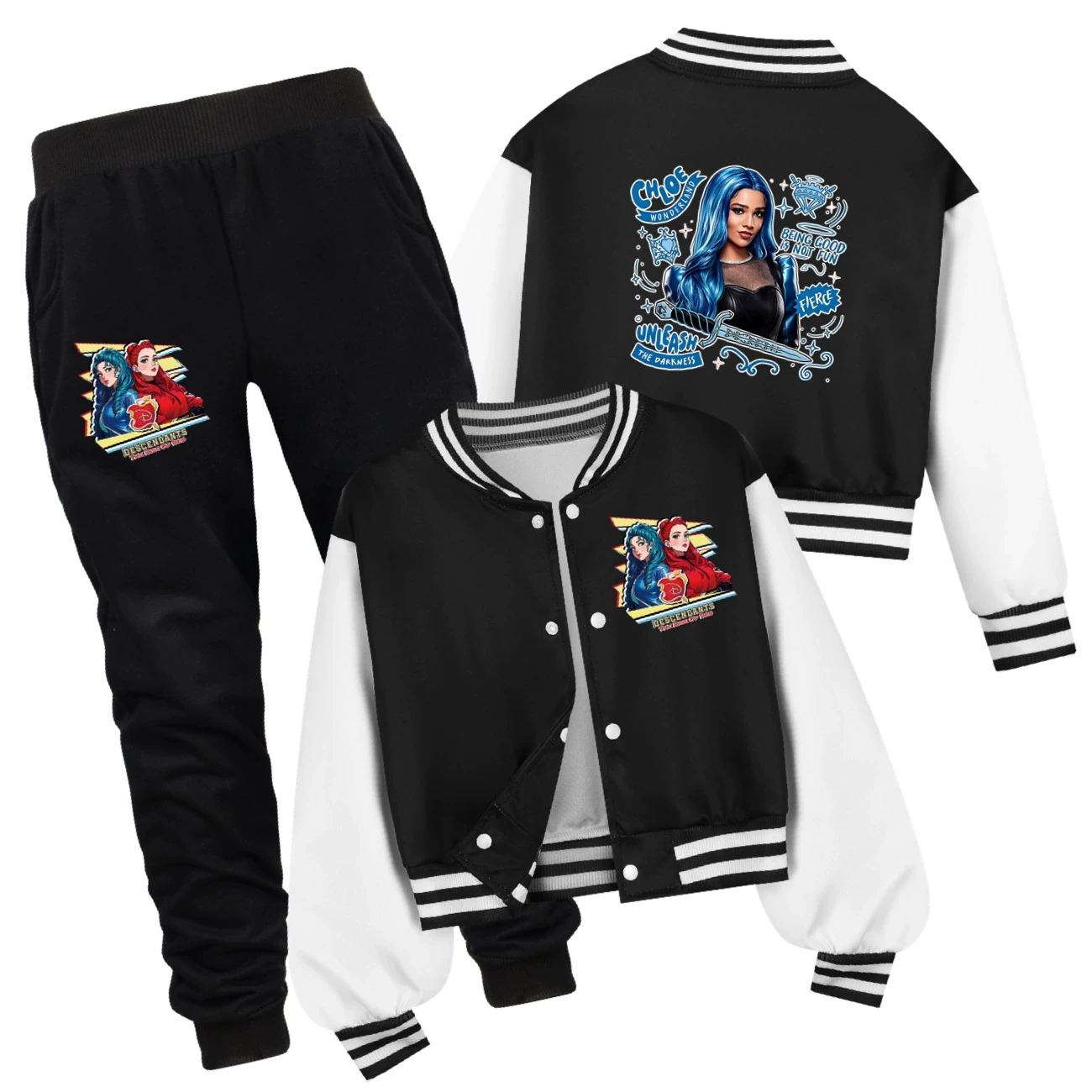 Playtime Varsity Layering Set — 5796 Edition, Style 08 · Set · Black