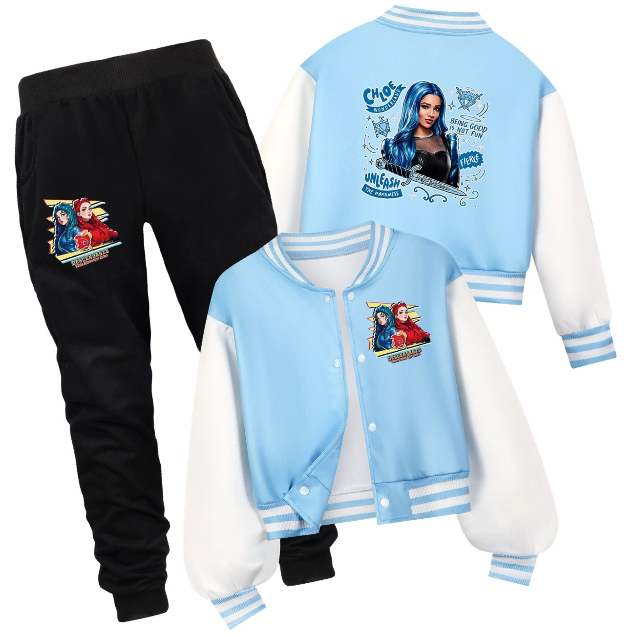 Playtime Varsity Layering Set — 5796 Edition, Style 09 · Set · Light Blue