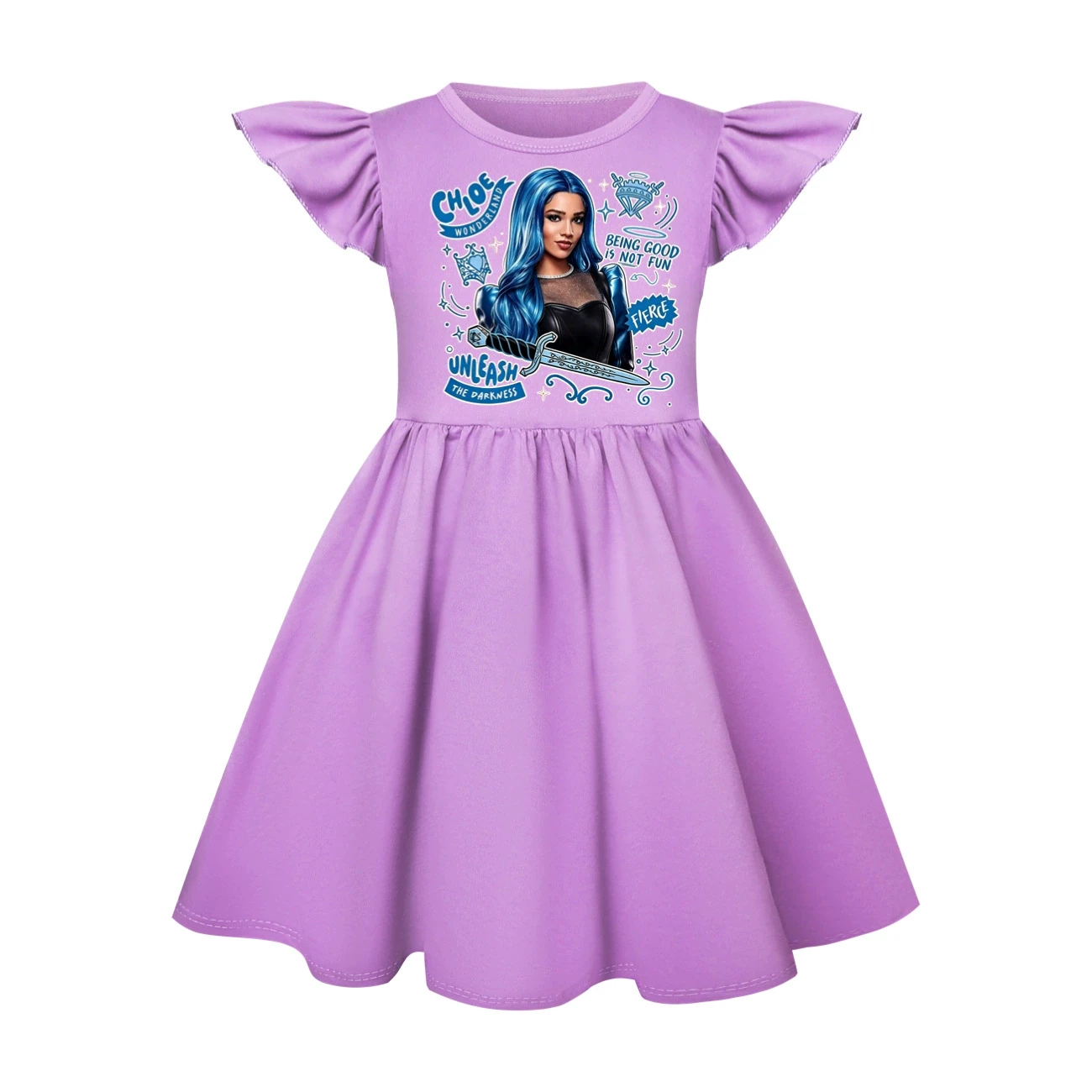 Ruffle-Hem Jersey Dress — 5796 Edition, Style 18 · Purple