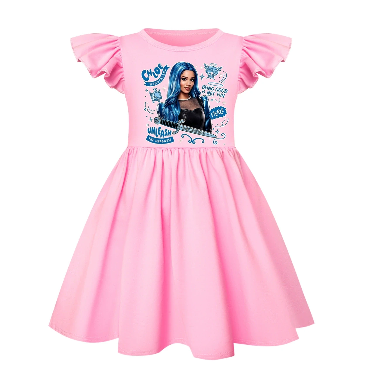 Ruffle-Hem Jersey Dress — 5796 Edition, Style 20 · Pink
