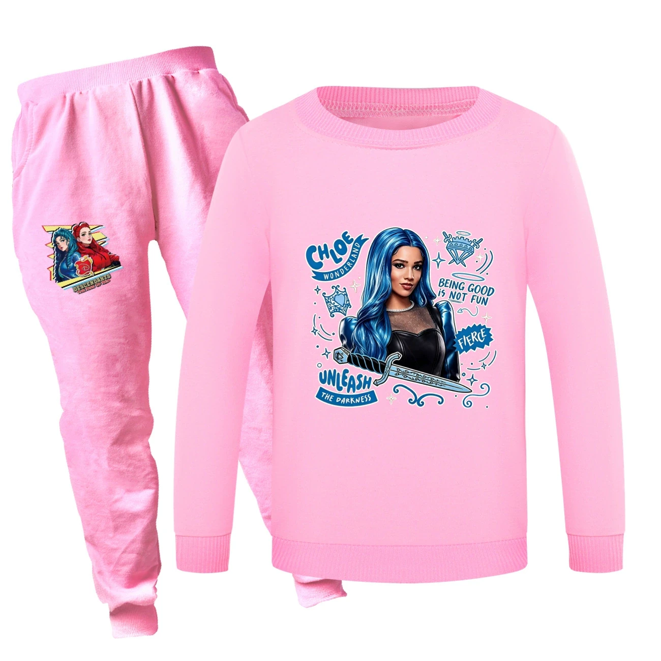 Crewneck Sweatshirt Set — 5796 Edition, Style 05 · Set · Pink