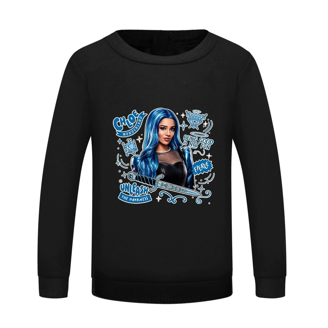 Crewneck Sweatshirt Set — 5796 Edition, Style 09 · Crewneck · Black