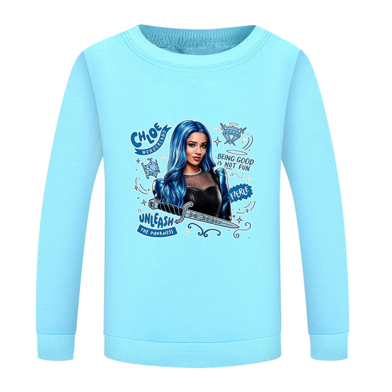 Crewneck Sweatshirt Set — 5796 Edition, Style 15 · Crewneck · Light Blue